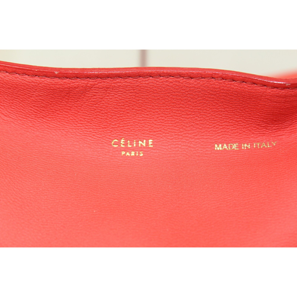 Celine Casual Cabas Handbag Tote Orange Horizontal Bag